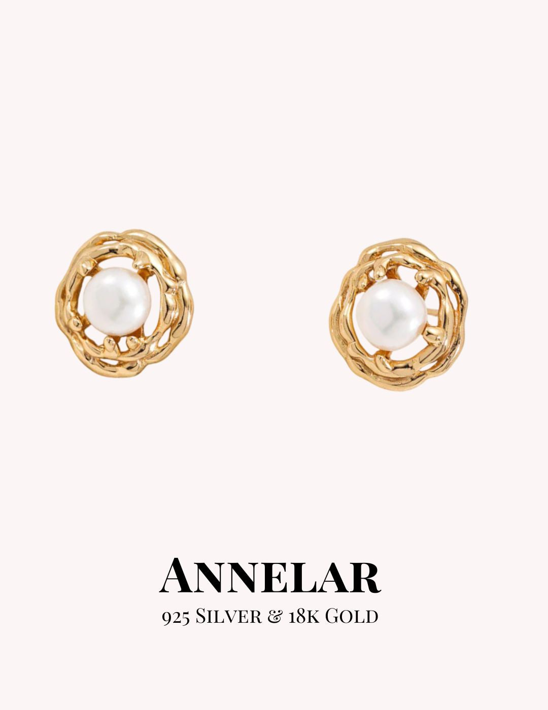 Boucles d'oreilles en perles naturelles et argent sterling S925