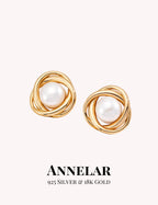 Pendientes de plata S925 con perlas naturales