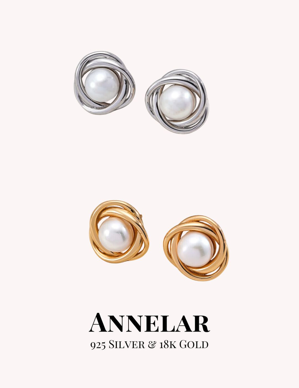 Pendientes de plata S925 con perlas naturales