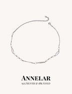 Collier de créateur en perles naturelles et argent sterling S925