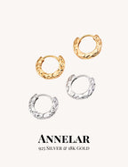 Pendientes retro de perlas naturales y plata de ley 925