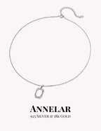 Collar con colgante minimalista texturizado en plata de ley S925