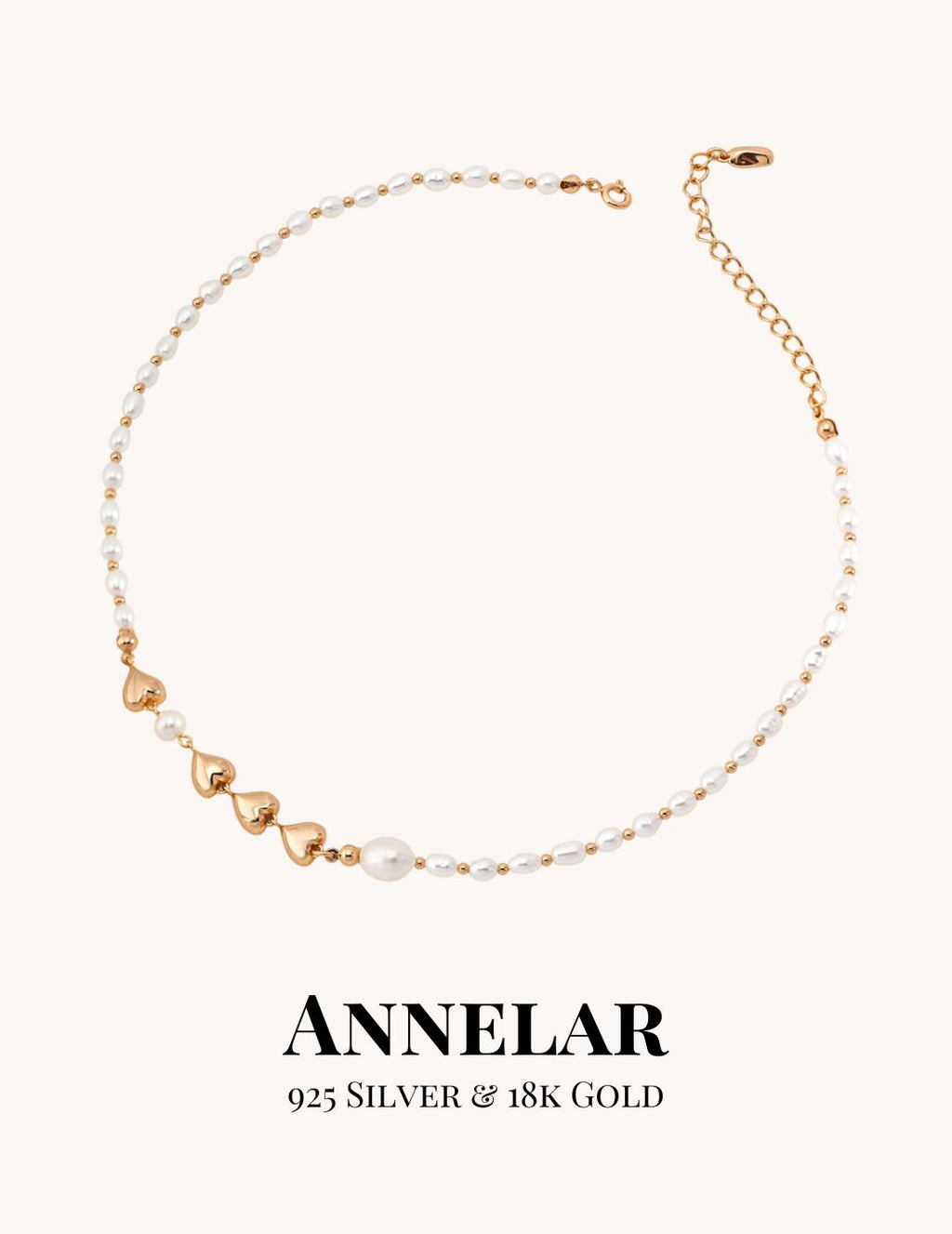 Heart Natural Pear Necklace