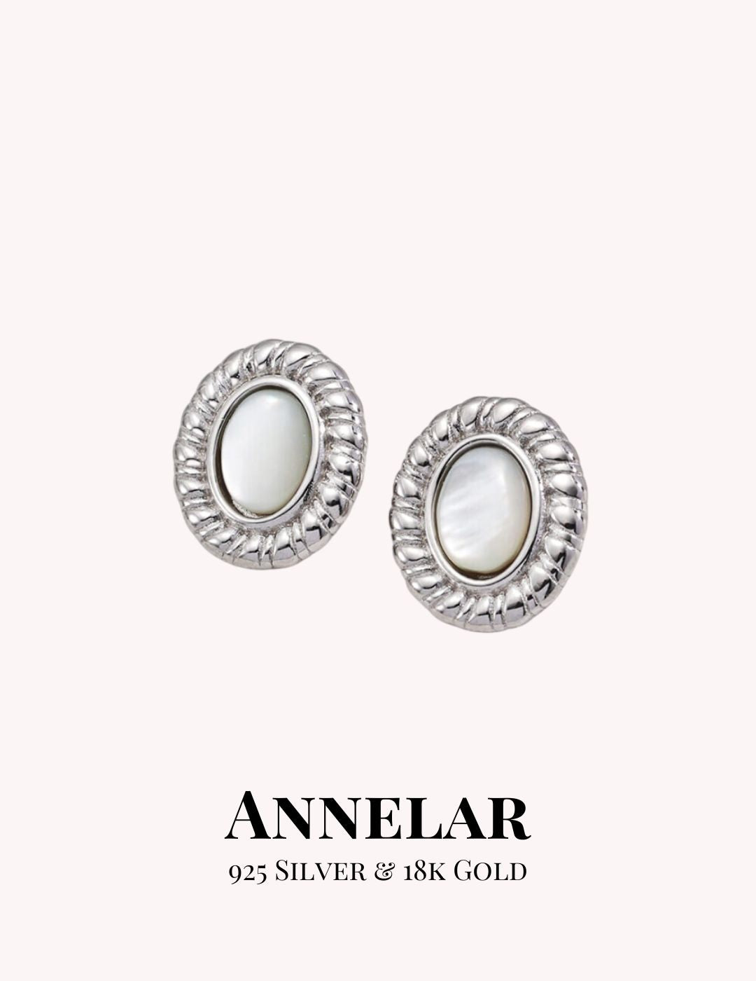 Boucles d'oreilles minimalistes en coquillage et argent S925