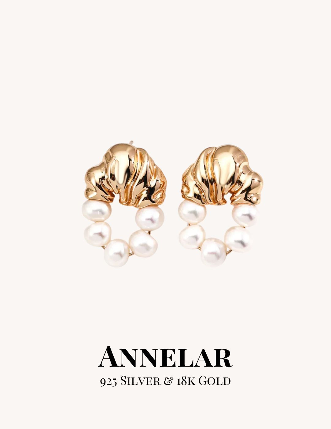 Pendientes vintage de plata de ley 925 con perlas naturales