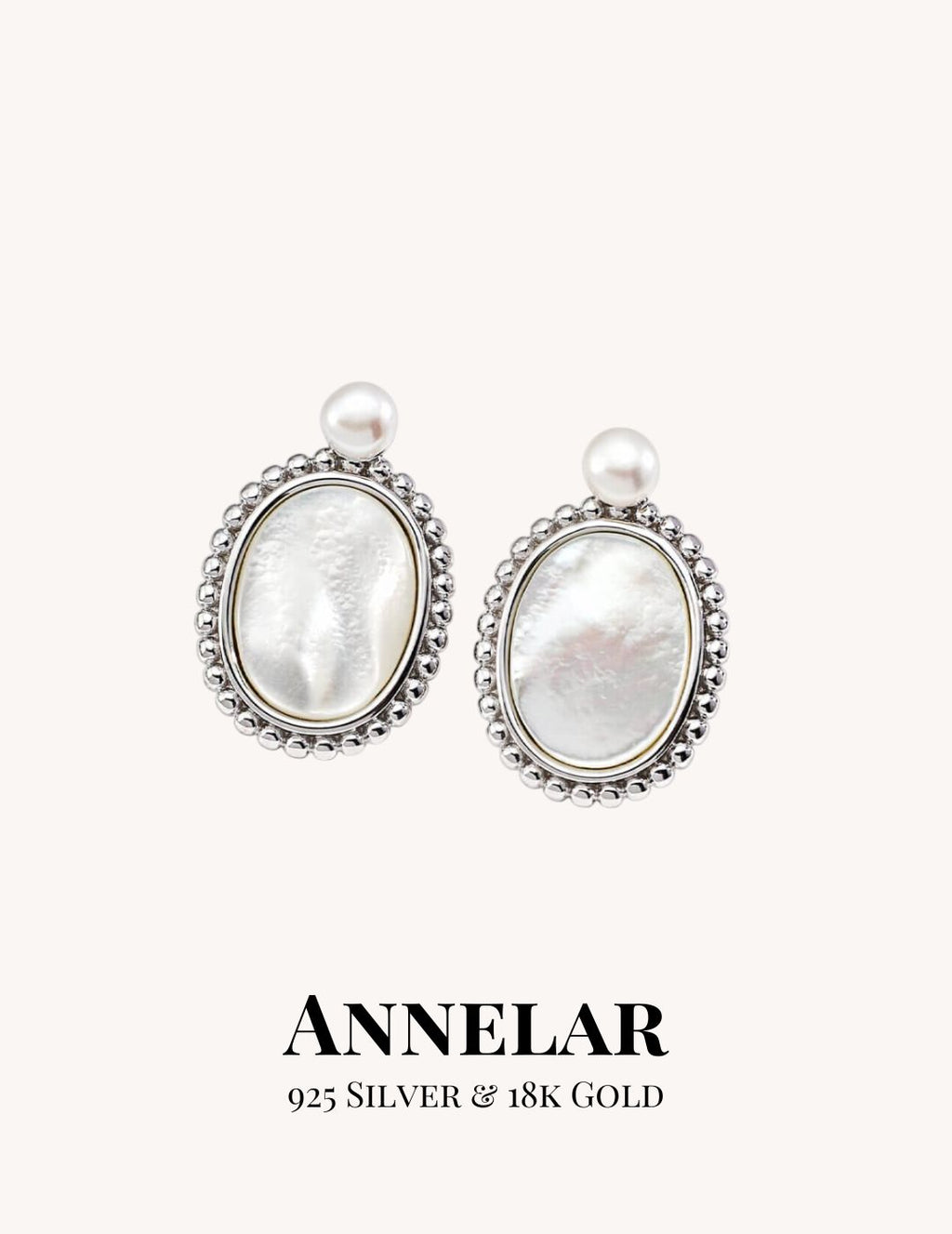 Boucles d'oreilles en perles naturelles et coquillage, argent S925