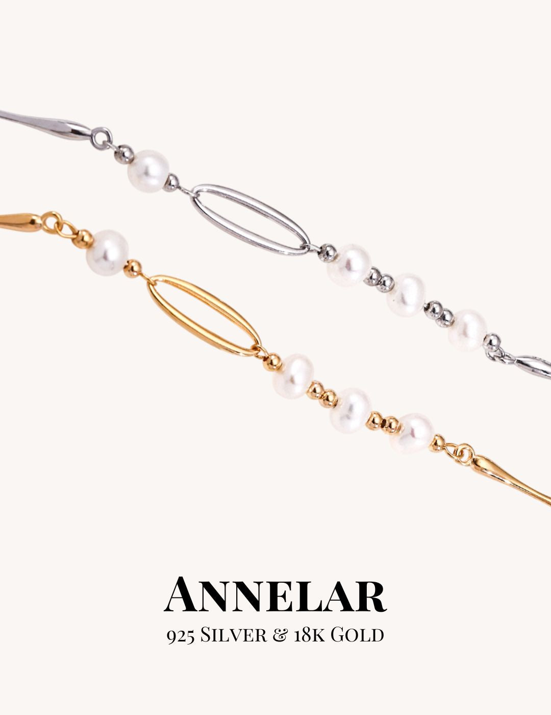 Collier de créateur en perles naturelles et argent sterling S925