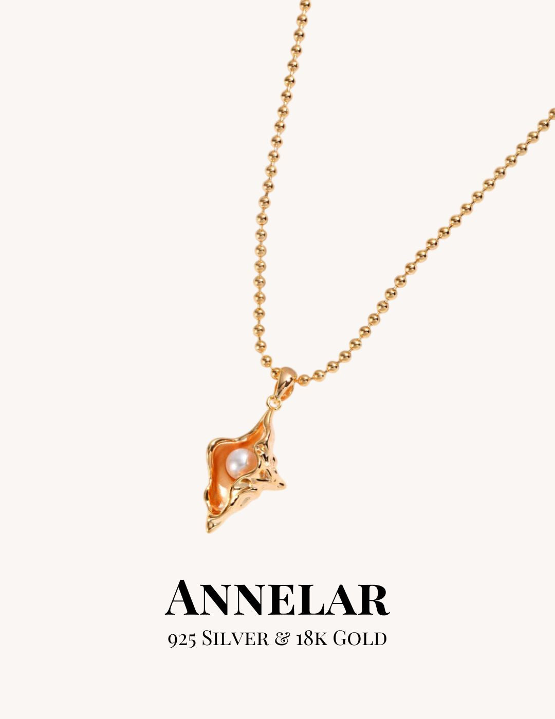 Conch Pearl Set (Necklace + Earrings)