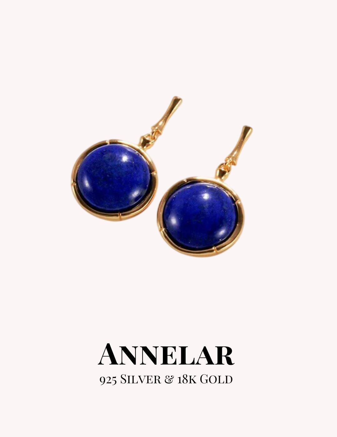 Boucles d'oreilles en argent S925 et lapis-lazuli