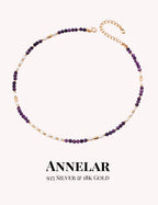 Natural Pearl & Amethyst S925 Sterling Silver Necklace