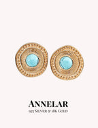 Vintage Turquoise 925 Sterling Silver Earrings