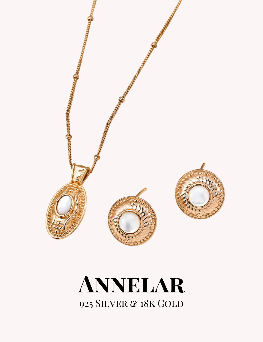 Boucles d'oreilles vintage en coquillage et argent S925