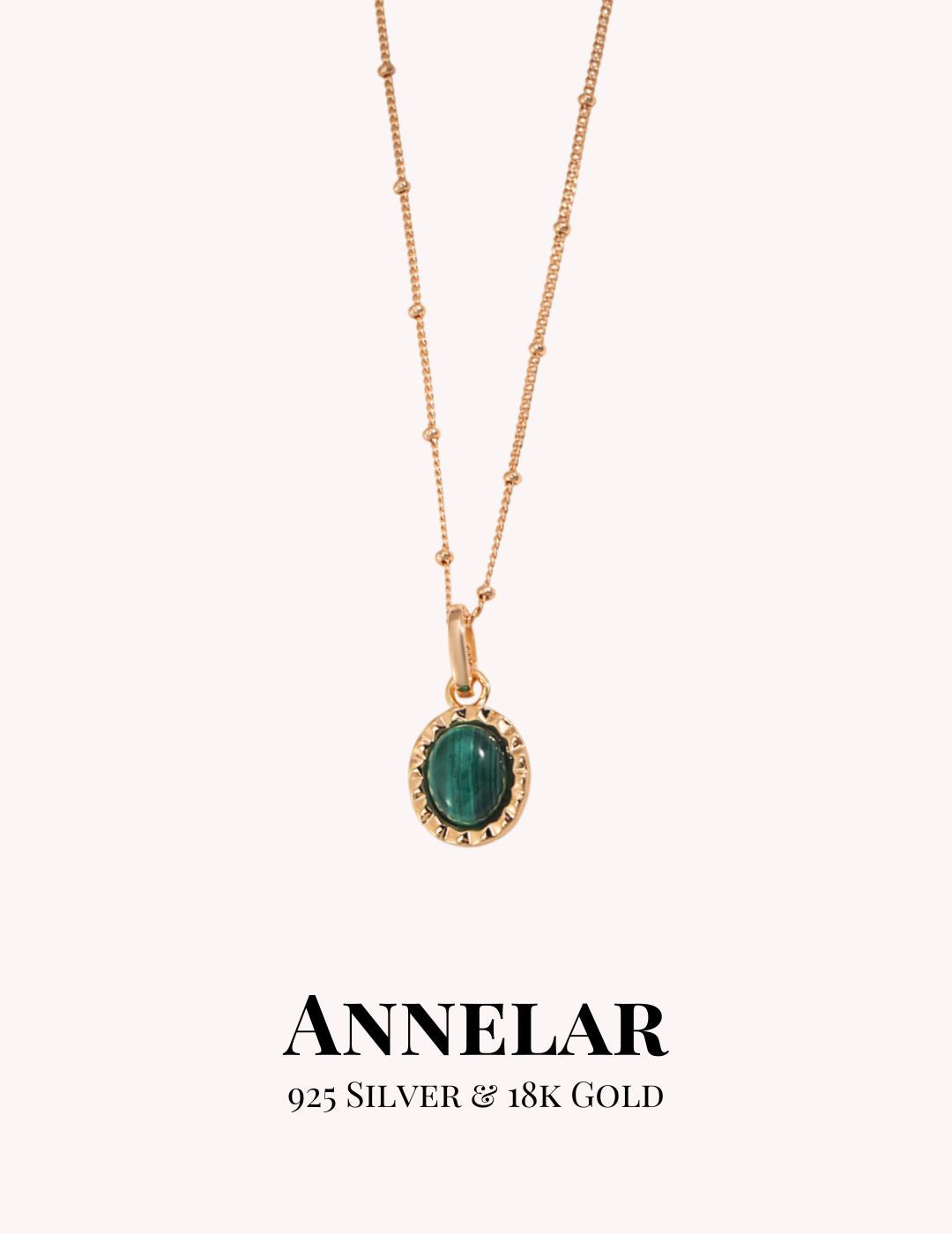 Natural Malachite Jewelry Set (Necklace + Earrings)