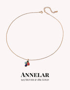 Lapis Lazuli & Multi-Gemstone Pendant 925 Sterling Silver Necklace