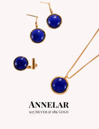 Pendientes de plata S925 con lapislázuli