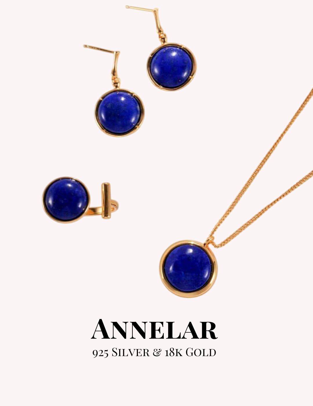 Boucles d'oreilles en argent S925 et lapis-lazuli