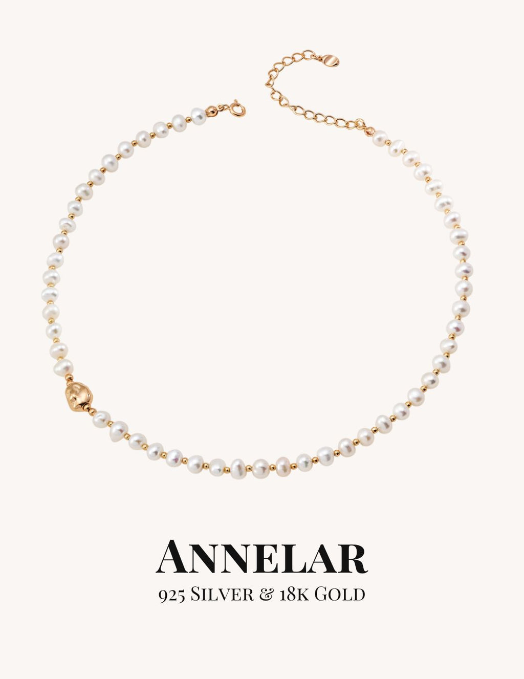 Bracelet en perles naturelles et argent sterling 925