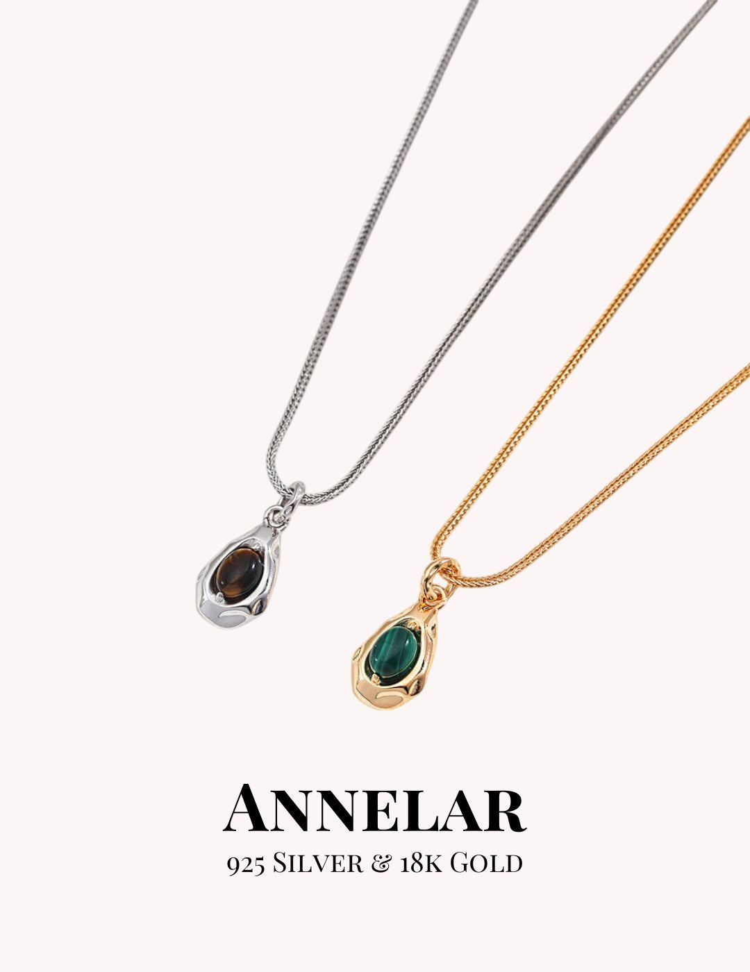 Natural Tiger's Eye Pendant Necklace