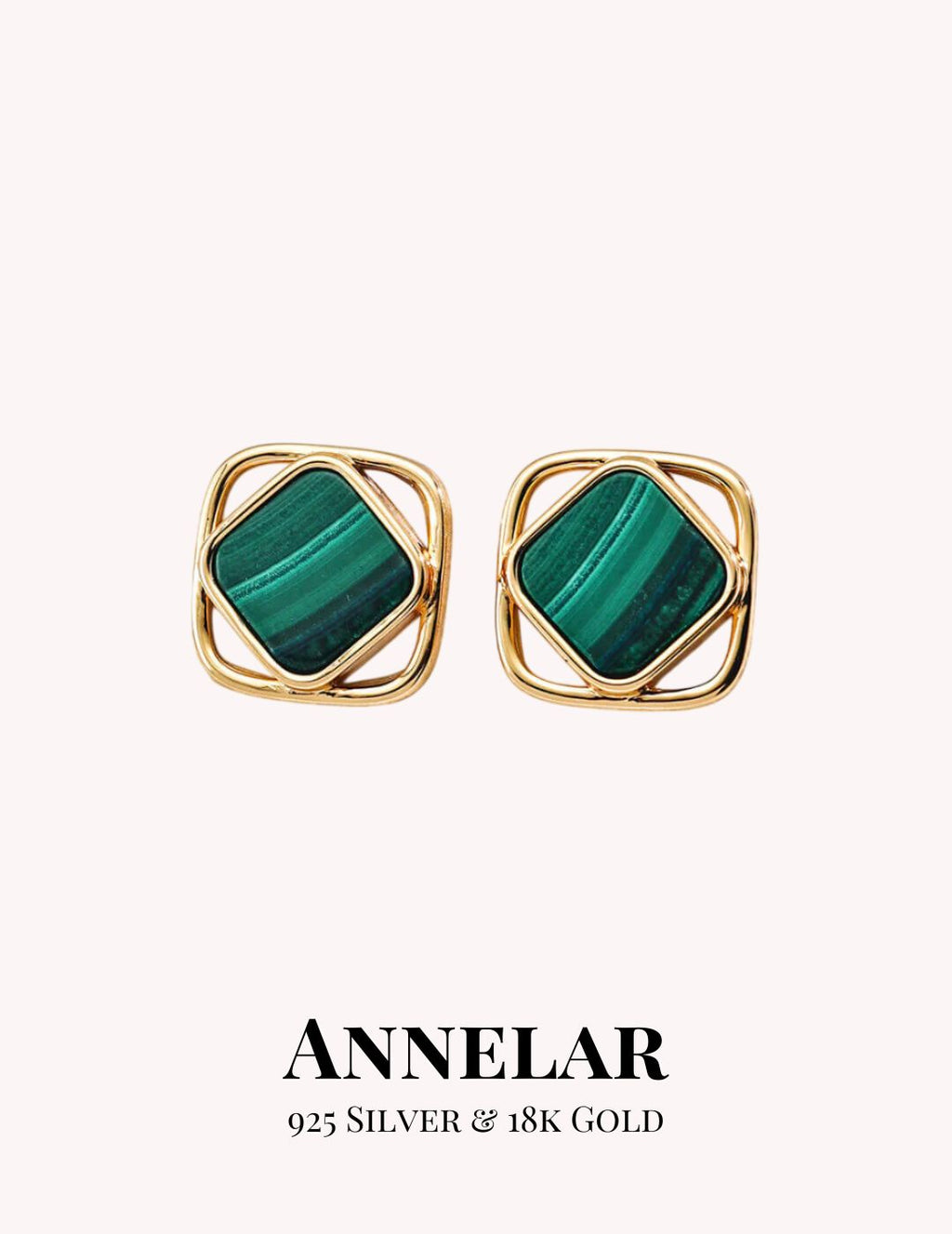 Boucles d'oreilles minimalistes en coquillage de malachite naturelle et onyx noir