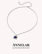 Collar minimalista de plata S925 con colgante de lapislázuli