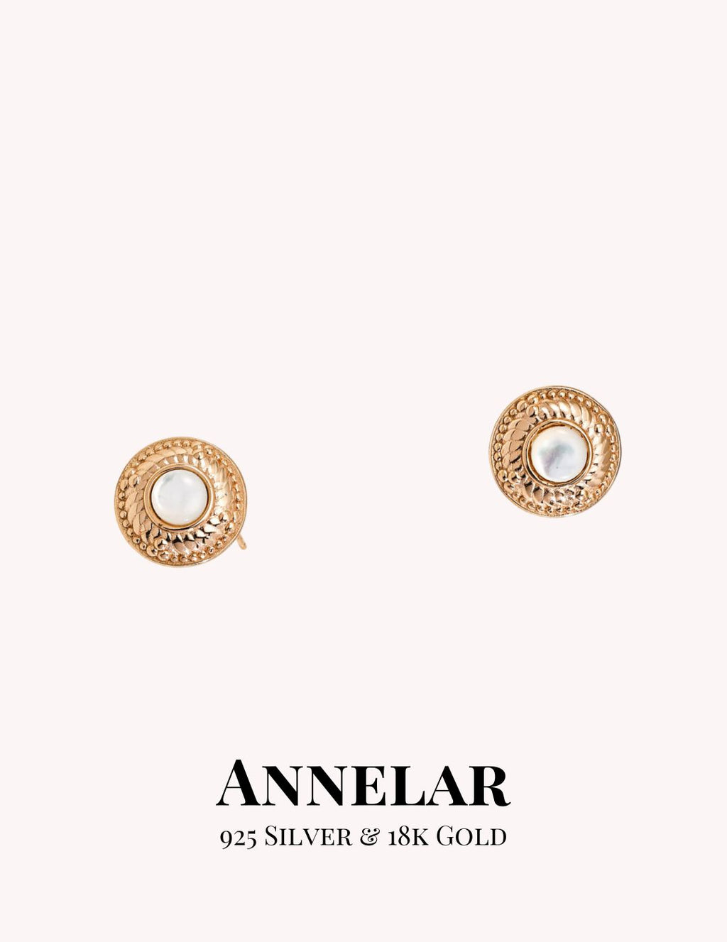 Vintage Shell Stud Earrings