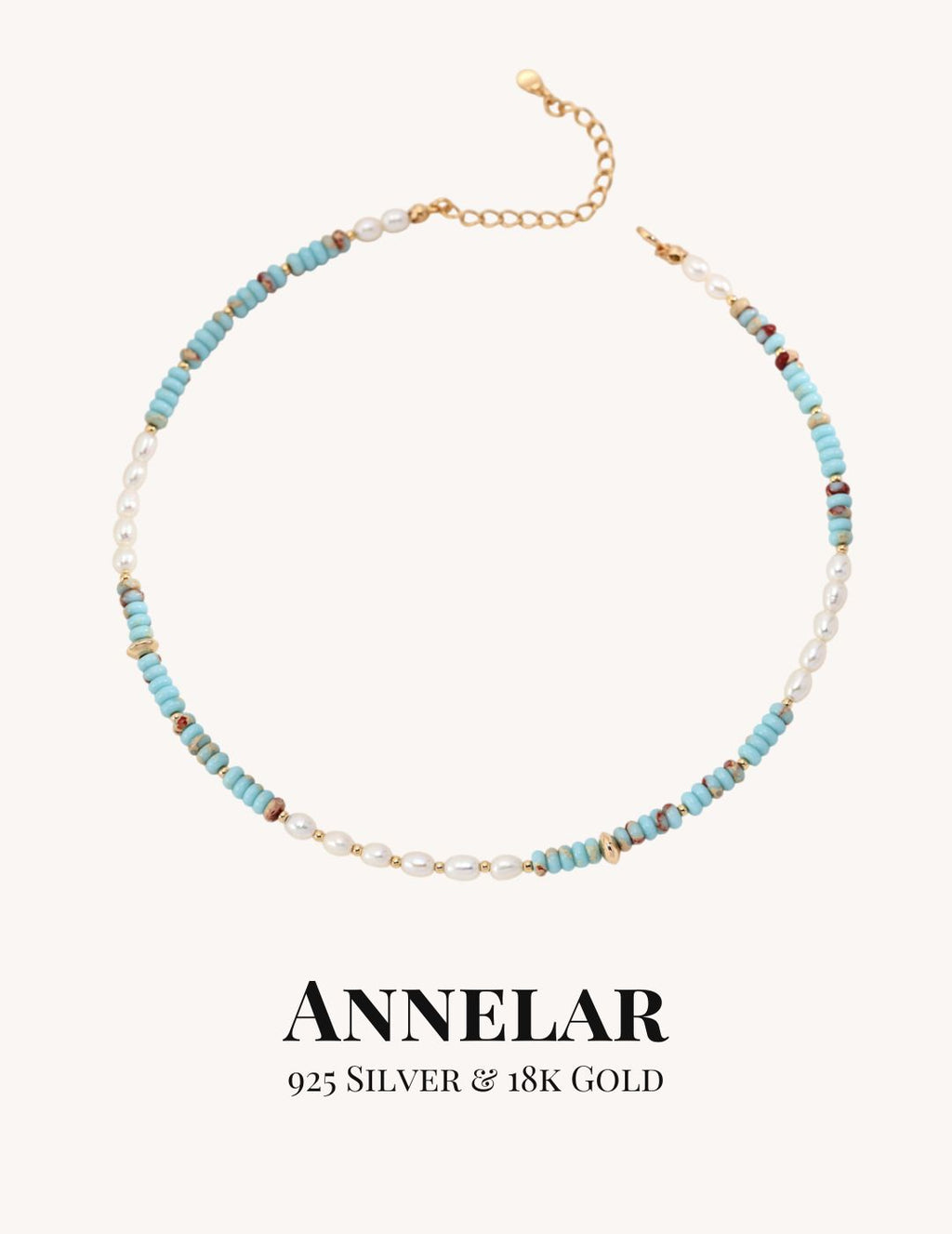 Collar de perlas naturales y piedra Shoushan