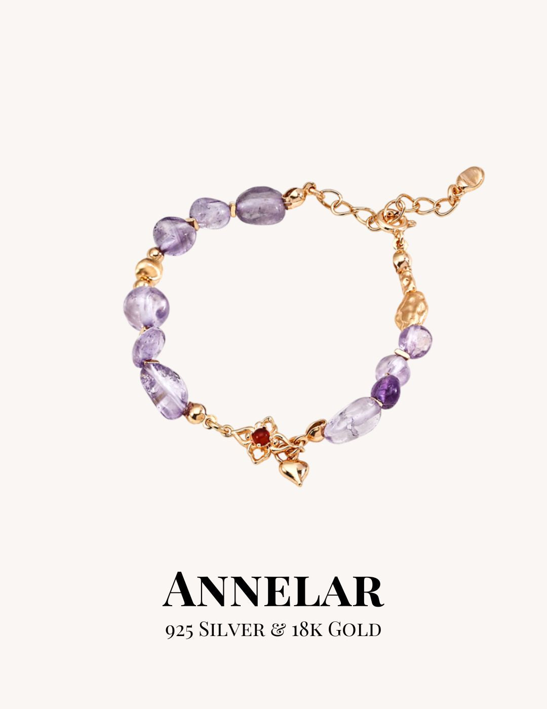 Amethyst Red Agate Bracelet