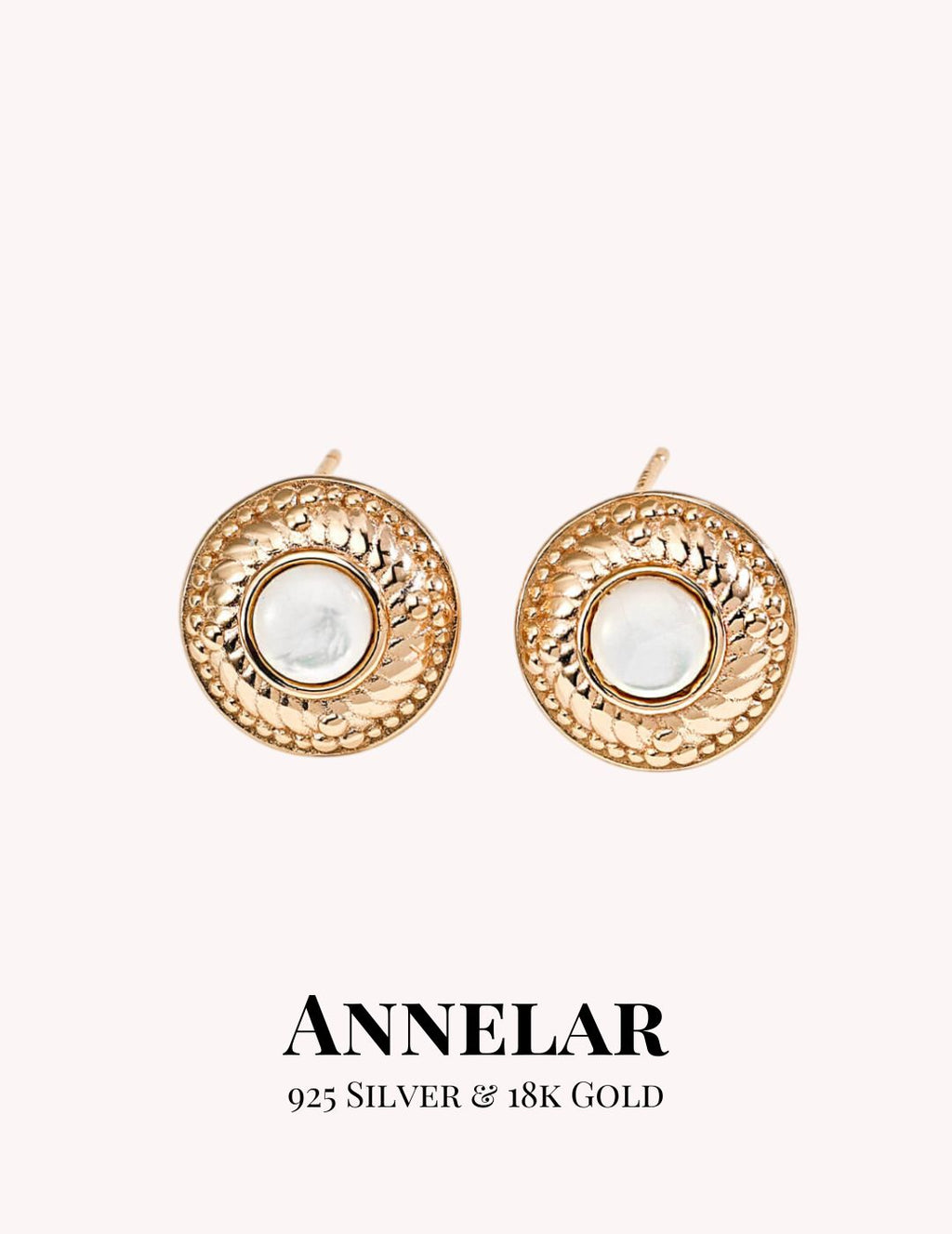 Vintage Shell Stud Earrings