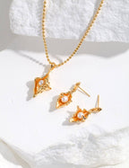 Complete Conch Shell Design jewelry set in sterling silver with pearls, embodying ocean romance and a yearning for freedom.