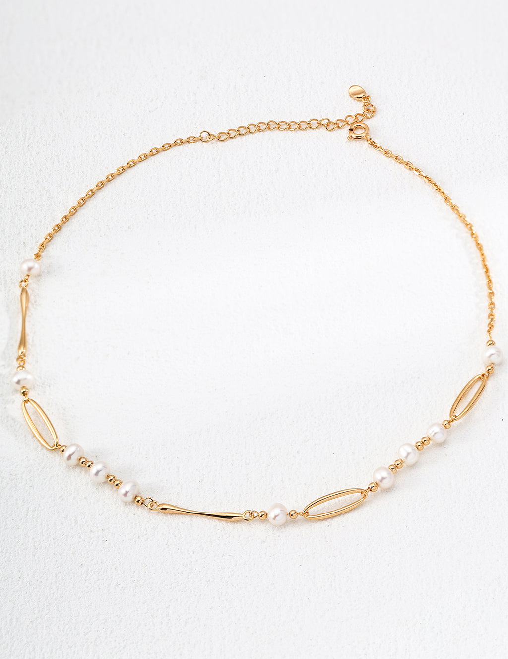 S925 Sterling Silver Designer Natural Pearl Necklace
