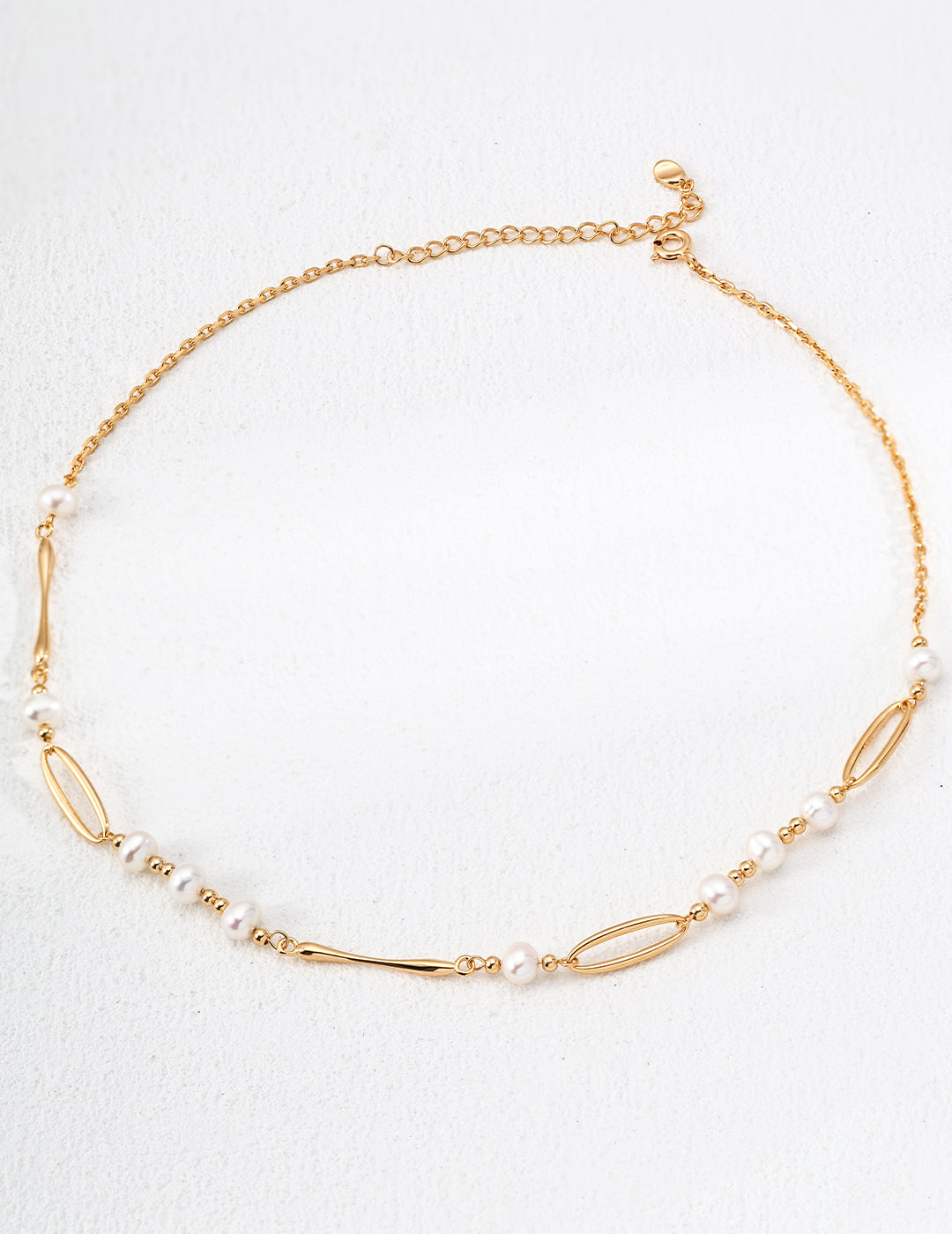 S925 Sterling Silver Designer Natural Pearl Necklace