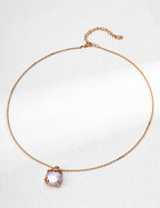 Minimalist Natural Pearl Pendant S925 Sterling Silver Necklace