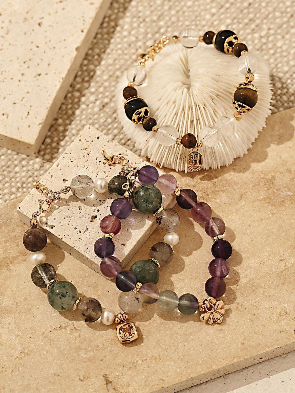 Fashion Multi-color Fluorite Bracelet