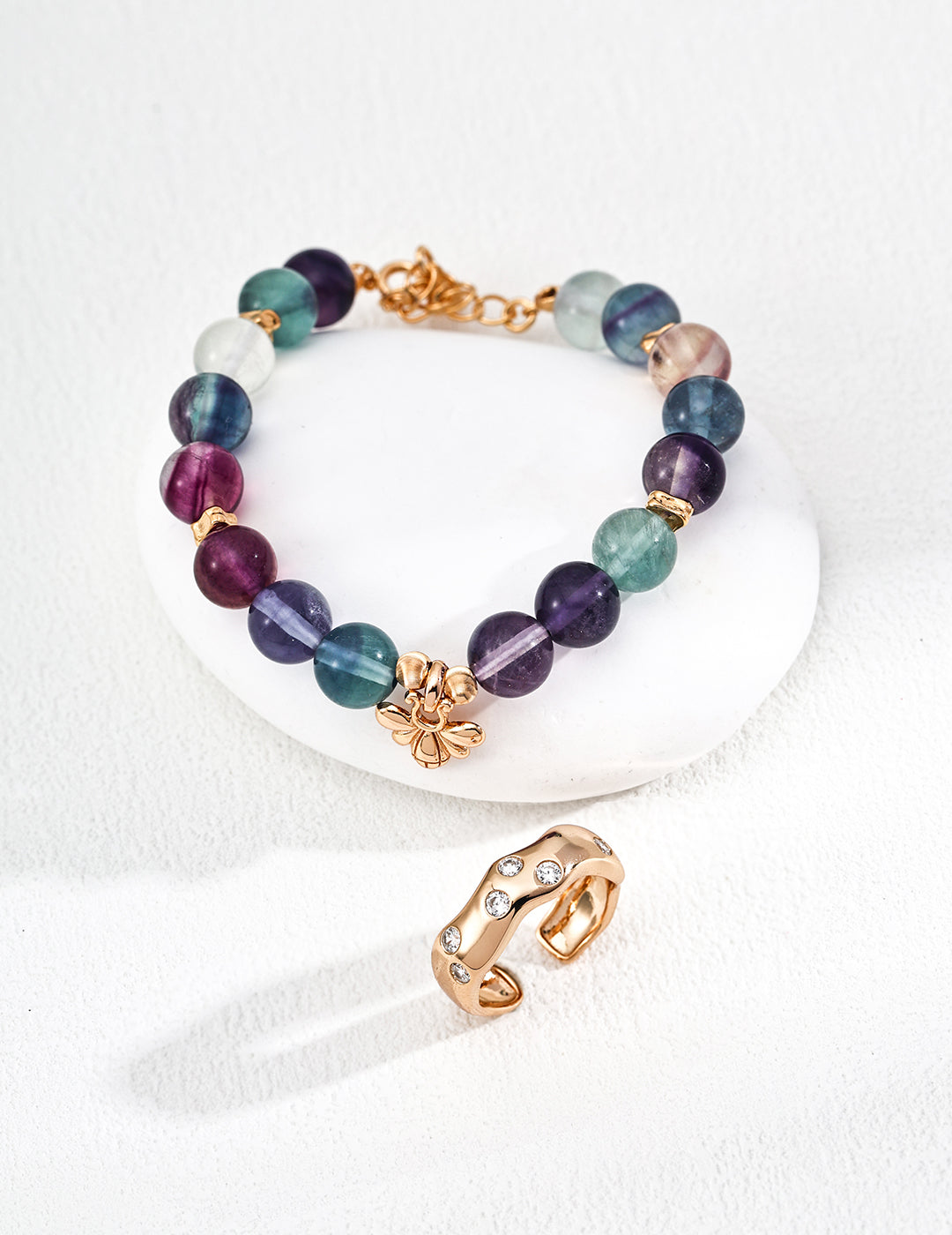 Fashion Multi-color Fluorite Bracelet