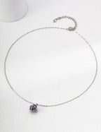 Amethyst Lucky Star 925 Silver Necklace