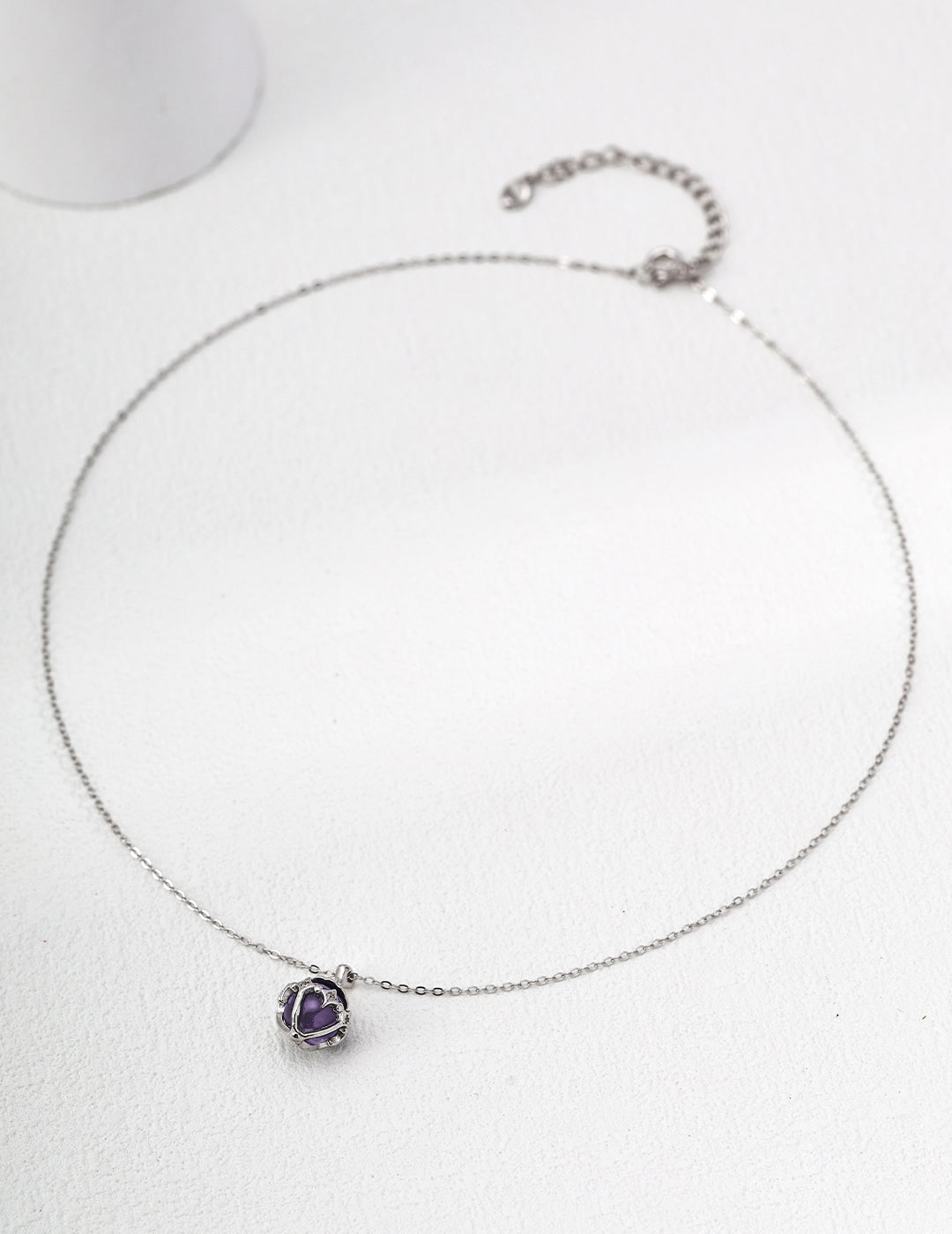 Amethyst Lucky Star 925 Silver Necklace