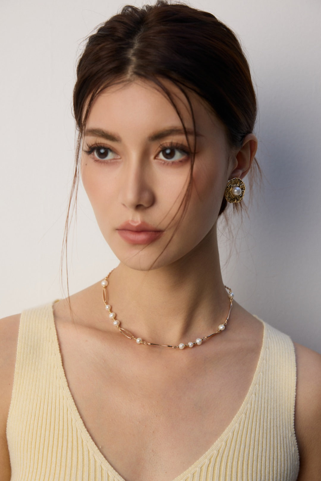 S925 Sterling Silver Designer Natural Pearl Necklace