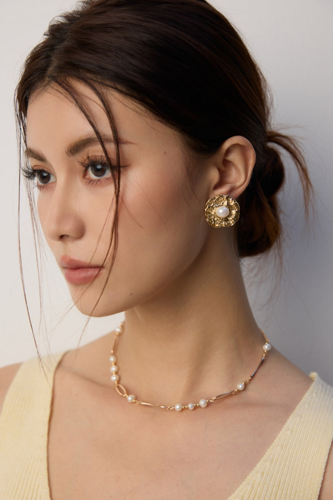 S925 Sterling Silver Designer Natural Pearl Necklace