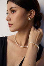 Minimalist Natural Pearl S925 Sterling Silver Bracelet