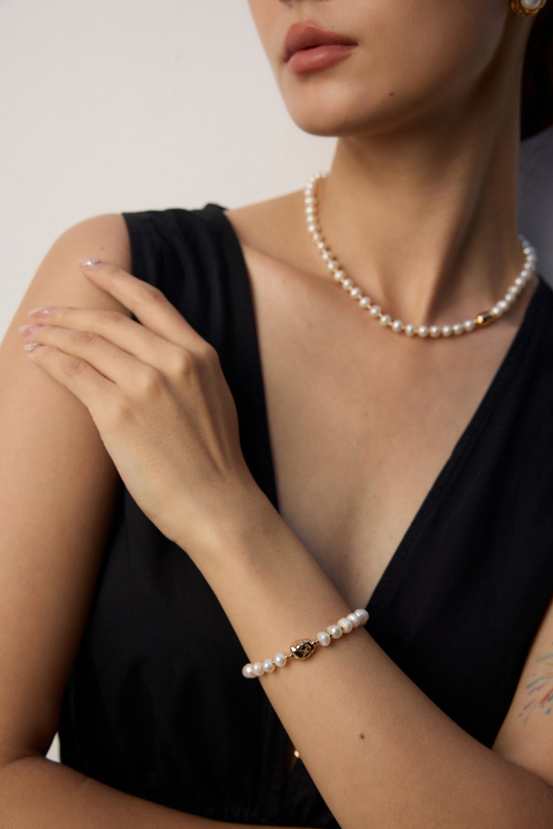 Minimalist Natural Pearl S925 Sterling Silver Bracelet