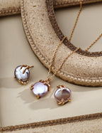 Minimalist Natural Pearl Pendant S925 Sterling Silver Necklace