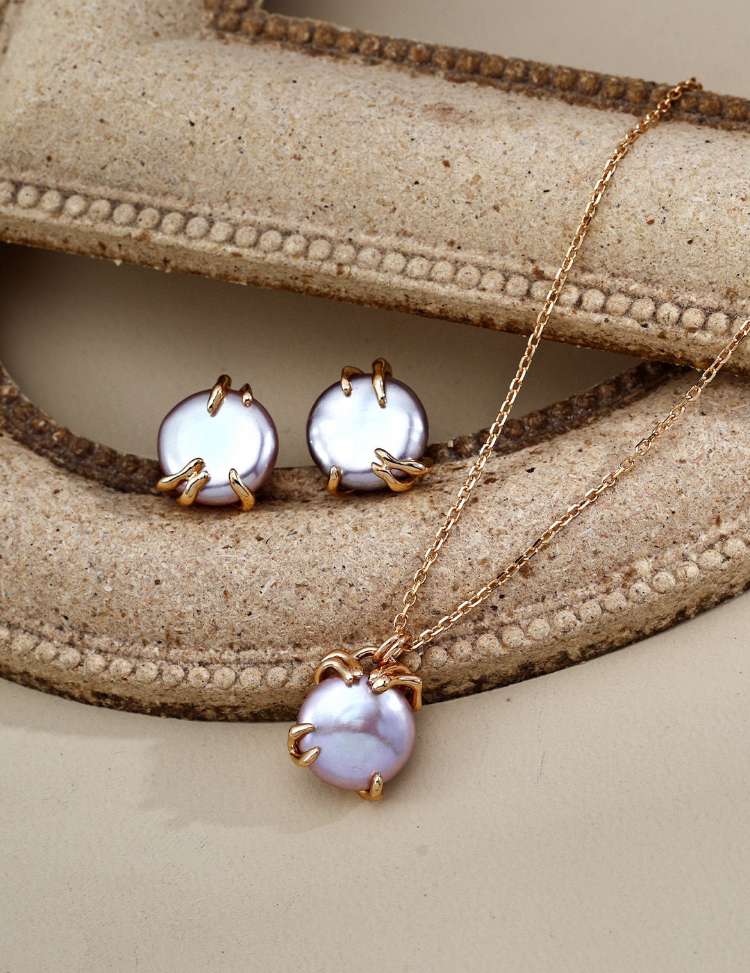 Minimalist Natural Pearl Pendant S925 Sterling Silver Necklace
