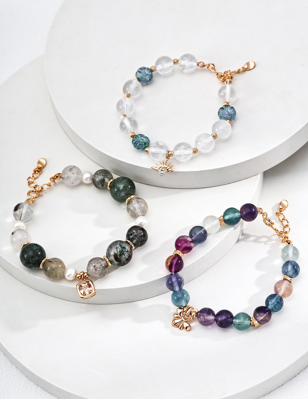 Fashion Multi-color Fluorite Bracelet