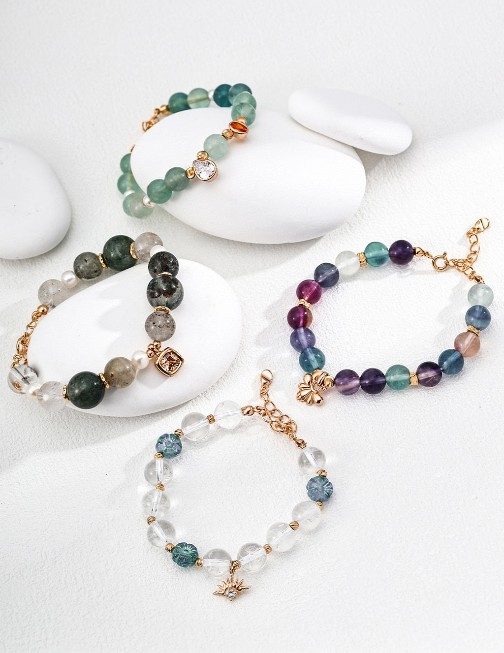 Fashion Multi-color Fluorite Bracelet