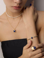 Professional model wearing bracelet with business casual office attire.