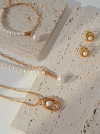 Minimalist Baroque Pearl S925 Sterling Silver Bracelet