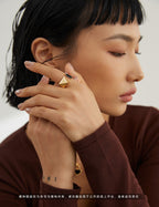 S925 Sterling Silver Smooth Enamel Drop Ring