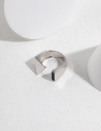 S925 Sterling Silver Smooth Enamel Drop Ring