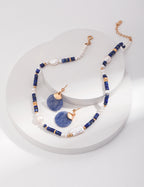 Natural Pearl & Lapis Lazuli Necklace