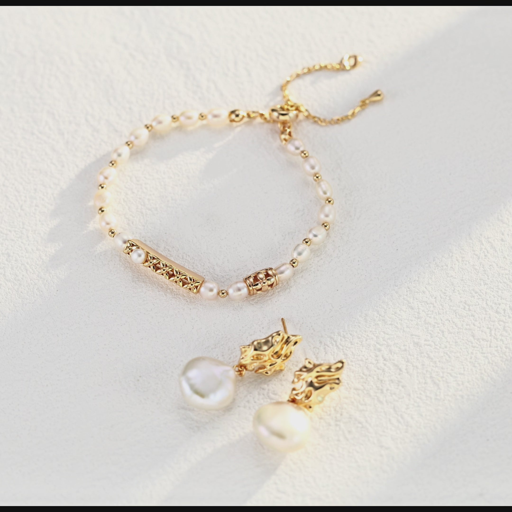 Minimalist Natural Pearl S925 Sterling Silver Bracelet